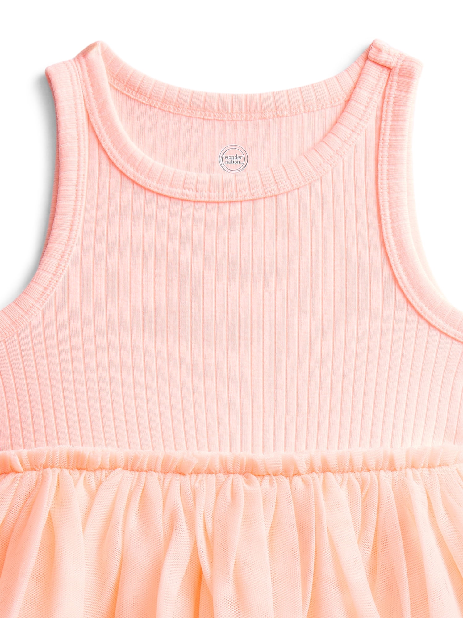 Wonder Nation Toddler Girls Tank Tutu Dress, Sizes 12M-5T