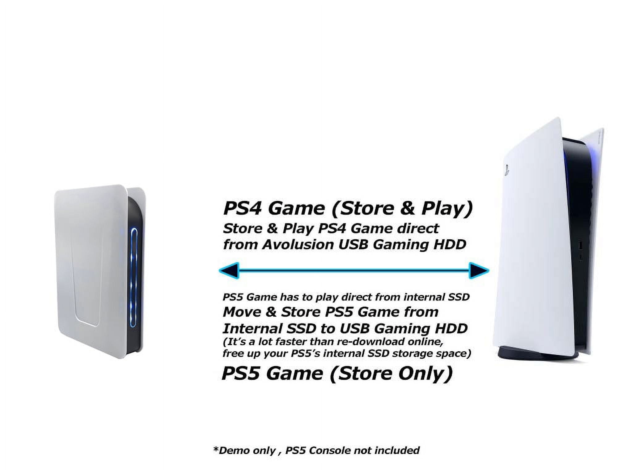 Avoluxion PRO-T5 Series 3TB USB 3.0 External Gaming Hard Drive for PS5 Game Console (White) - 2 Year Warranty