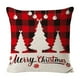 thumbnail image 2 of Linen Christmas Pillowcase 17.71x17.71in Used For Christmas Decoration Winter Holiday Decoration Pillow Cover Suitable For Home Sofas, 2 of 6