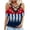 Red, variant on OAVQHLG3B Summer Tops for Women 4th of July Outfits for Women Patriotic ShirtsWomen V-Neck Short Sleeve Printing Strappy Cold Shoulder T-Shirt Tops Blouses