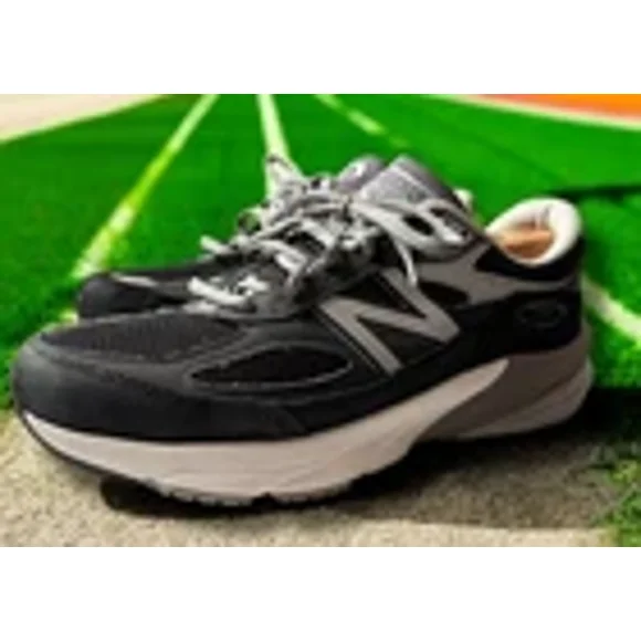 New Balance 990 V6 Mens 8 US Black Gray White Silver Grey M990BK6 Made in USA
