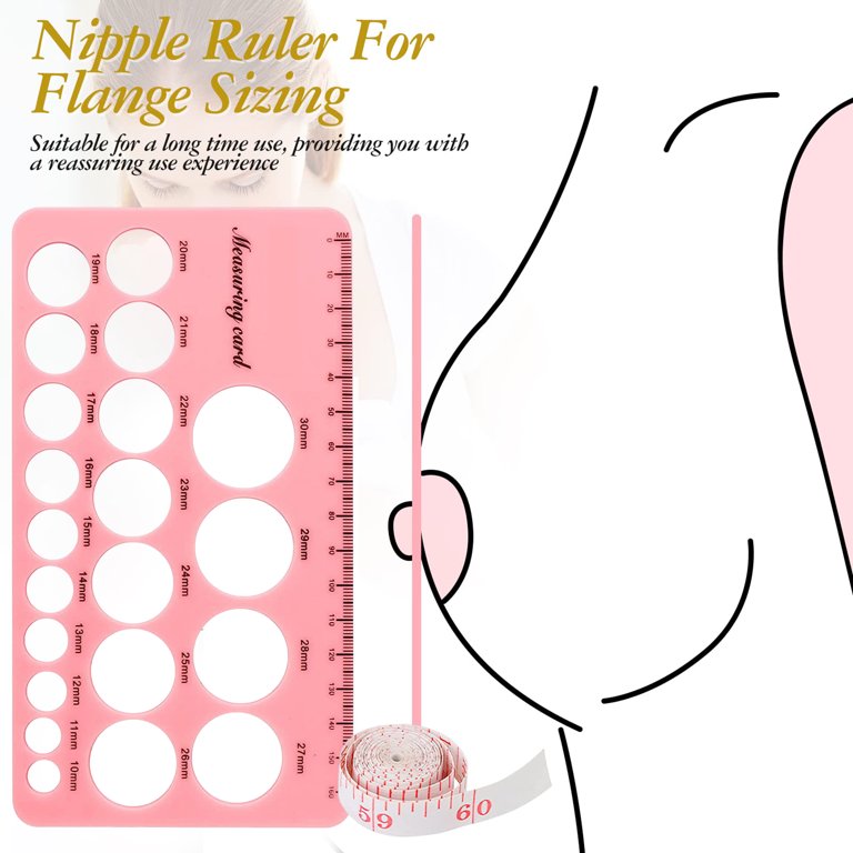 Nipple Rulers, Silicone Nipple Ruler for Flange Sizing Measurement