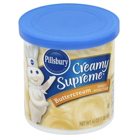 (5 Pack) Pillsbury Creamy Supreme Butter-Cream Frosting, 16 (Best Strawberry Cream Cheese Frosting)