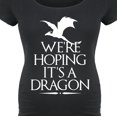 thumbnail image 3 of Bloom Maternity - We're Hoping Its A Dragon - Maternity Scoop Neck T-Shirt, 3 of 6