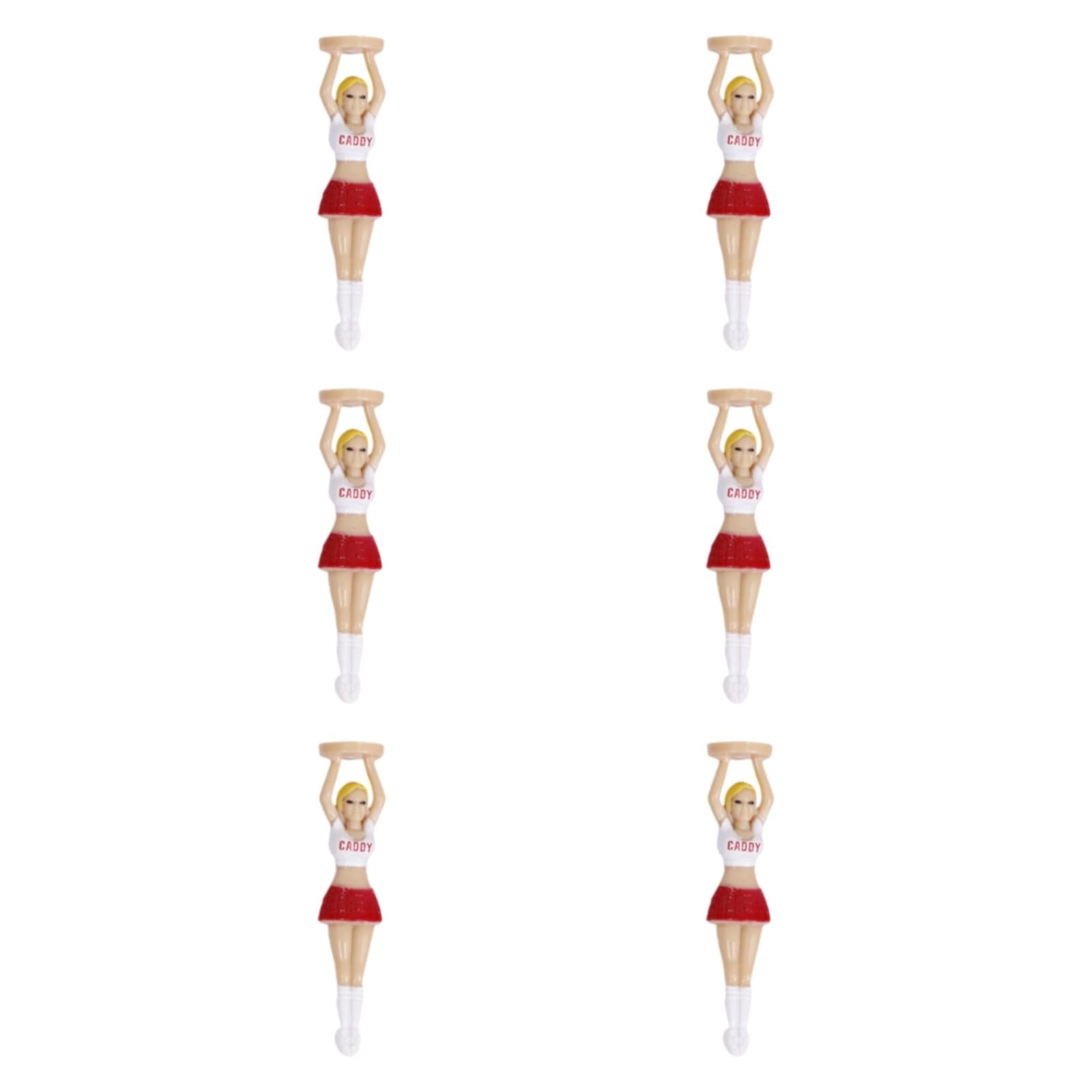 Baoblaze 5x6 Pieces Lady Body Golf Tees Beginners for Driving Range Indoor Outdoor Yard