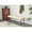Off White + PU Leather + Fiber Foam Pads, variant on Dining Bench for 2-3 Persons – Upholstered PU Leather Bench with High-Resilience Sponge Cushion, Reinforced Metal Center Beam, Non-Slip Floor-Protective Legs, Modern Minimalist,