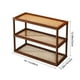 thumbnail image 3 of Desktop Shelf Multi Layer Water Cup Cosmetic Small Storage Rack Office Desk Workstation Organizing Layered Display ShelfProduct Description: Feature: Quantity: 1Pcs Colour: Coffee Material: wood, 3 of 6