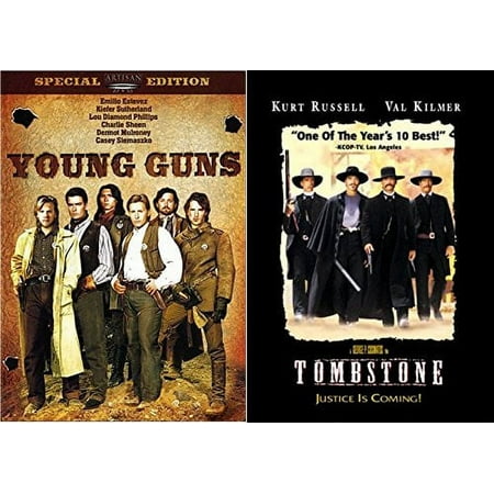 Young Guns & Tombstone Western Double Feature 2 DVD Set Widescreen NEW