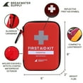 Breakwater Supply First Aid Kit for Car, Home, Office, Travel, Dorm