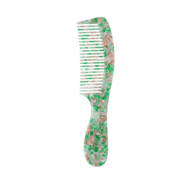 Peine alisador de cabello duradero para mujeres 1 Pc Verde Hoja de Acetato