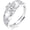 Cubic Zirconia, variant on Diamond and Gemstone Claddagh Ring for Women 925 Sterling Silver Celtic Knot Heart Birthstone Rings Irish Engagement Wedding Promise Band, Adjustable Size 7