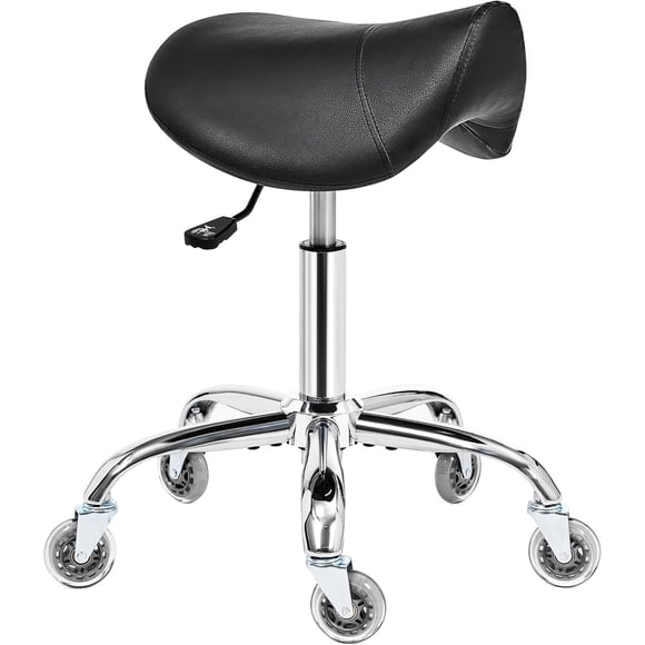 Taburete BEWISHOME BMD01B giratorio ajustable con ruedas