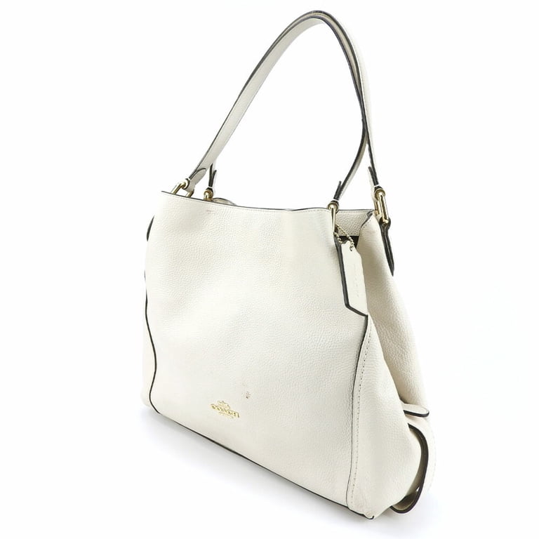 Pre-Owned Coach Shoulder Bag 57125 Leather Off-White Women's COACH