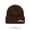 Coffee, variant on Mountain Range Embroidered Acrylic Knit Beanie, Unisex All-Match Cold-Proof Hat for Hiking, Travel, City Daily Wear, Essential Warm Headwear for Autumn & Winter