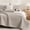 Tan Gingham-Twin / Twin XL (68"x86"), variant on Green Brown Gingham Full/Queen (96"x90") Quilt Bedding Set