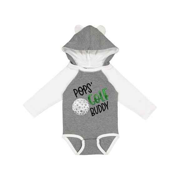 Inktastic Pops' Golf Buddy with Golf Ball Boys or Girls Long Sleeve Baby Bodysuit