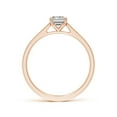 thumbnail image 2 of ANGARA Natural Emerald-Cut Diamond Engagement Ring in 14K Rose Gold for Women (Size-6.5x4.5mm| Color-K| Clarity-I3) | April Birthstone, Anniversary, Jewelry Gift for Women | Natural Diamond Ring, 2 of 10