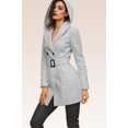 thumbnail image 1 of Abrigo Elegante con capucha Gris jaspe Chica, 1 of 2
