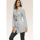 thumbnail image 1 of Abrigo Elegante con capucha Gris jaspe Mediana, 1 of 2