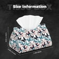 thumbnail image 6 of Lsque Butterfly Printed Long Tissue Box Cover Holder, Facial Paper Organizer Dispenser,Triangle with Bottom Belt, PVC Leather Decorative Organizer, 6 of 9