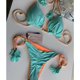 thumbnail image 1 of [Value Choice] 2022 Botella De Baño Para Mujer/Traje Triangular/Bikini Con Asa V/Cintura/Naranja 2 Piezas, 1 of 4