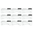 thumbnail image 3 of Kit de plantillas para cejas MADLUVV, fácil de usar, con 9 formas y bolsa, 3 of 8