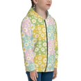 thumbnail image 5 of Naloa Daisies Flowers Teenage Zipper Hoodie, Long Sleeve Zip Up Hoodies Casual Jackets Tops for 7-12 Years-Medium, 5 of 6