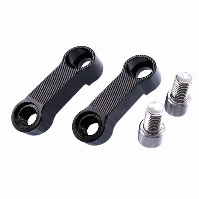 Elevadores de montaje de espejo Cola 10 mm alto rendimiento duradero con tornillos M10 Negro