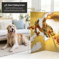 thumbnail image 4 of Oriental Furniture 3 Ft Tall Double Sided "Dragon in the Sky" Canvas Room Divider, 4 panel, printed on canvas, wood, traditional, 4 of 6