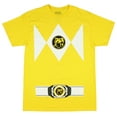 thumbnail image 1 of Power Rangers Men's Costume Short Sleeve Yellow T-Shirt (X-Large), 1 of 1