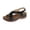 Black, variant on Women's Summer New Large Size Buckle Set Foot Hollow-out Casual Comfortable Sandals Summer Sandals for Women Black 38