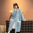 thumbnail image 7 of 2025 New Winter Cute Cartoon Coral Velvet Pajama Cute Pajama Sets for Women Comfy Loungewear Women's Thick Nightgown Can Be Worn Outside The Home Wear, 7 of 7