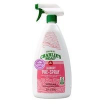 Charlie’s Soap Laundry Pre-Spray Baby Gentle 32 fl oz Natural Laundry Pretreat and Stain Remover – Powerful and Eco-Friendly
