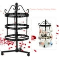thumbnail image 4 of Spptty 3Colors Creative 3Tiers 72Holes Rotatable Earring Organizer Display Stand Metal Jewelry Holder, Earring Stand, Earring Holder, 4 of 8