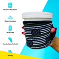 thumbnail image 5 of Lit Handlers Funda enfriadora de helado – Soporte de neopreno para pinta de helado con asa y bolsillo – Enfriador y contenedor resistente a desgarros – Lavable a máquina y cubierta de taza a prueba de, 5 of 5