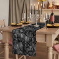 thumbnail image 2 of Table Runners 48 Inches Long Dress Scarves, Black Geometric Farmhouse Kitchen/Dining Table Runner, Short Coffee Tablerunners, Contemporary Minimalism Abstract Pattern 13x48 Inch, 2 of 9