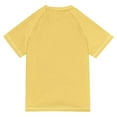 thumbnail image 6 of FORMRS Boys Rash Guard with Short Sleeves UPF 50+ Swim Shirts Sizes 3-12T, Yellow Stars, 6 of 6