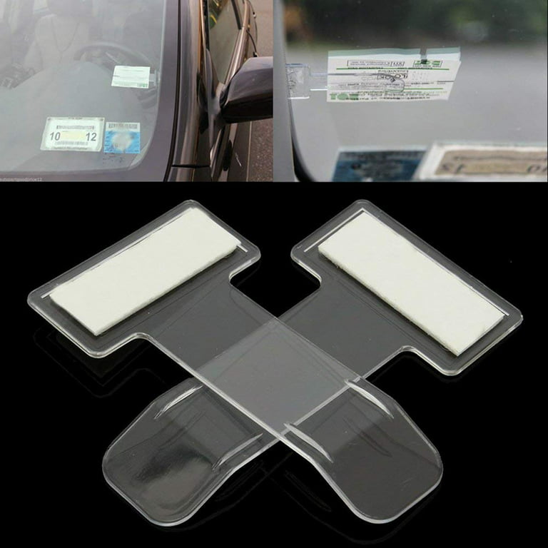 5PCS Stick On Parking Ticket Windscreen Clip Clamp Pay Display Windshield  Permit Fines Note Holder 