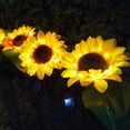 thumbnail image 4 of Led Lights Sumflower Solar Outdoor PC Yard 2 Lamp Garden light Room Decor Home Bedroom Yellow, 4 of 9