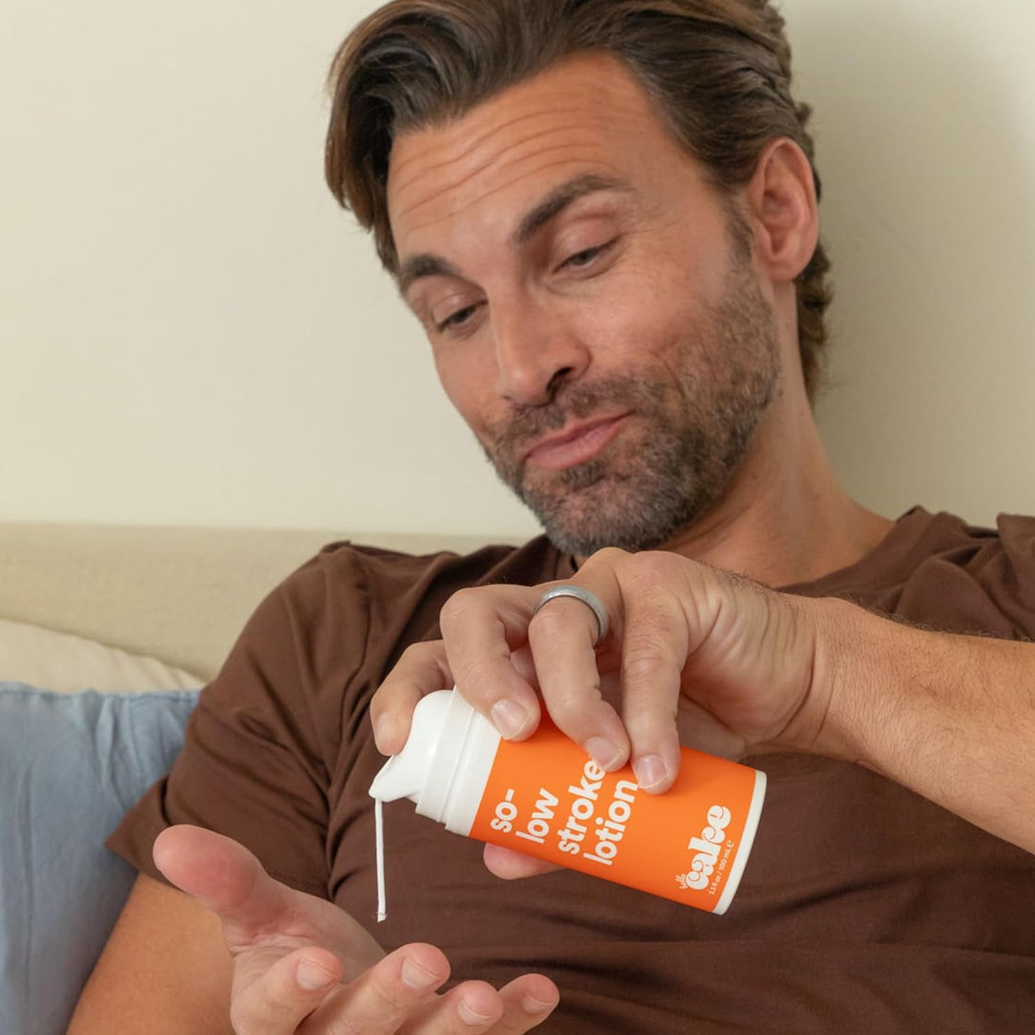 Hello Cake So-Low Stroker Lotion for Men, Coconut-Oil Based Moisturizing Self-Play Cream, 1.7 fl oz​