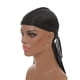 thumbnail image 4 of Sombrero pirata con cola larga trenzada de satén de seda monocromática, sombrero Baotou elástico, sombrero de quimioterapia, durag sedoso, 4 of 6