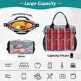 thumbnail image 4 of Large Insulated Lunch Bags for Women Men Leakproof Thermal Meal Lunch Tote Bag for Office Work Picnic Travel Hedgehog Playing The Violin 12L, 4 of 6
