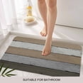 thumbnail image 3 of Brown Wood Grain Door Mat&nbsp;Indoor Outdoor Entrance, Non Slip Small Rug for Kitchen Bathroom Entryway Rug, Vintage Grey Stripe Gradient Grain Washable Doormat Floor Mat for Office 18x30 Inch, 3 of 8