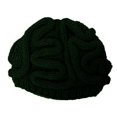 thumbnail image 1 of Gorro con forma de cerebro de parodia de terror, gorro con forma de cerebro de personalidad tejido a mano para Halloween, 1 of 6