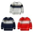 thumbnail image 4 of GYRATEDREAM 3-8Y Toddler Boys Knit Sweater Crewneck Cartoon Pullover Sweatshirt Winter Knit Tops, 4 of 4