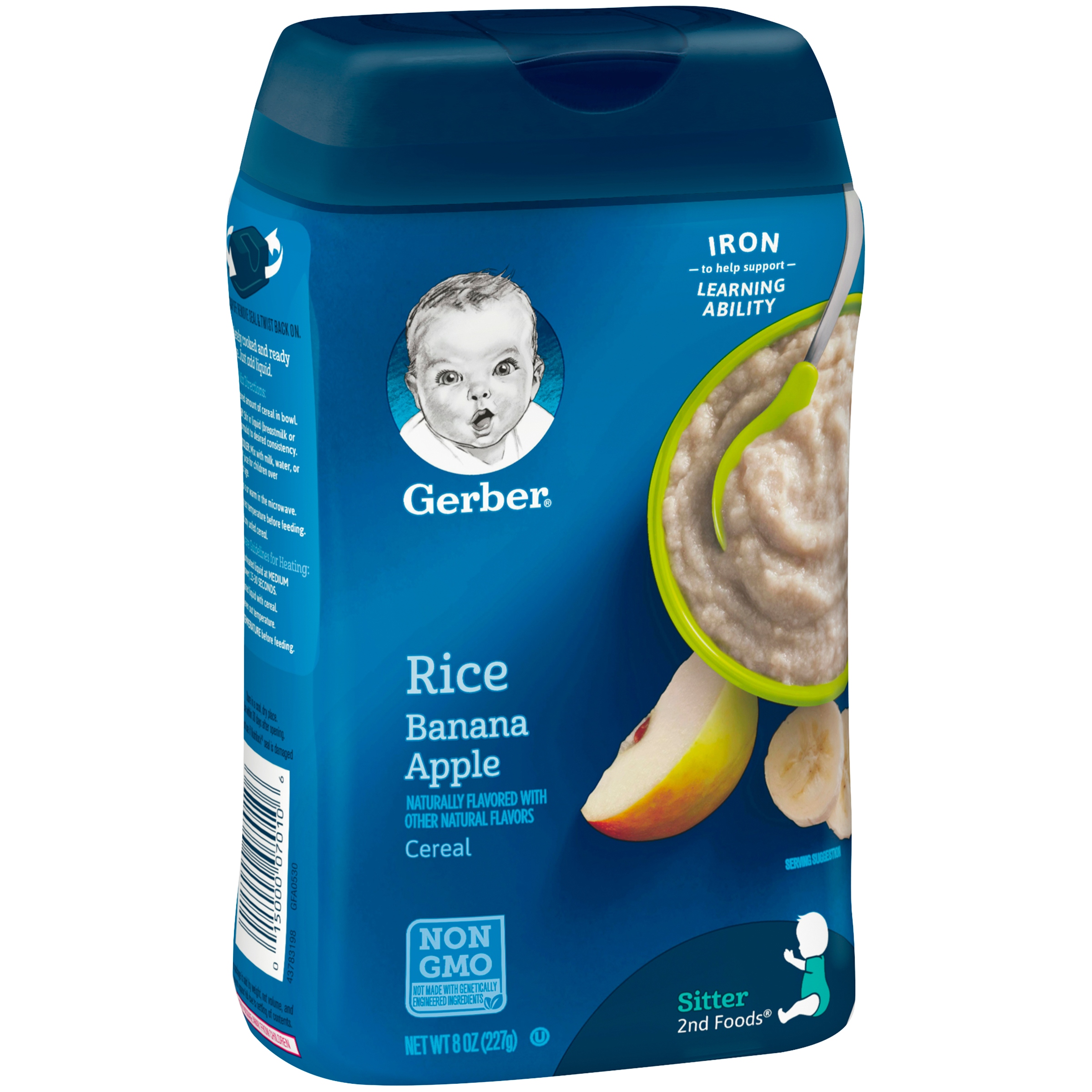 Gerber Rice and Banana Apple Baby Cereal 8 oz - image 5 of 8