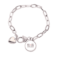 thumbnail image 1 of Matsushima Japaness nombre de ciudad sol rojo bandera Pulsera de cadena de corazón joyería encanto moda, 1 of 3