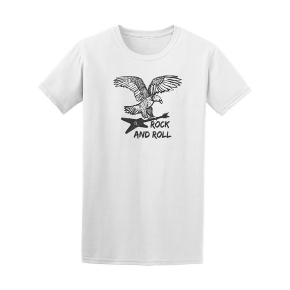Eagle With Guitar Rock And Roll Tee Men's -Image by Shutterstock