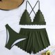 thumbnail image 4 of Trajes de baño para mujer Traje de baño de tres piezas para mujer con cordón Traje de baño de dos piezas para playa Trajes de baño para mujer Trajes de baño para mujer Trajes de baño de moda de playa, 4 of 8
