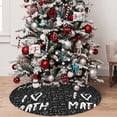 thumbnail image 5 of Picia I love Math Print Christmas Tree Skirt , Christmas Tree Skirt Ornaments for Merry Christmas Holiday Party Decorations Indoor Outdoor-48", 5 of 7